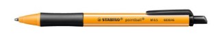 stabilo stabilo pointball negro boligrafo de punta retractil con pulsador 1 pieza(s)