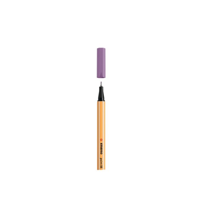 stabilo rotulador punta fina point 88 0.4mm lila grisaceo stabilo 88/62