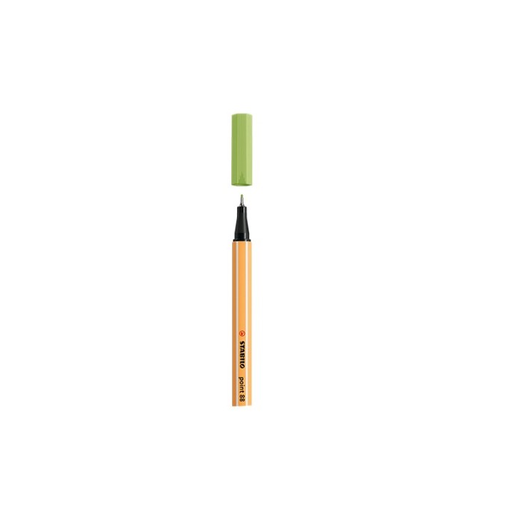 stabilo rotulador punta fina point 88 0.4mm pistacho stabilo 88/34