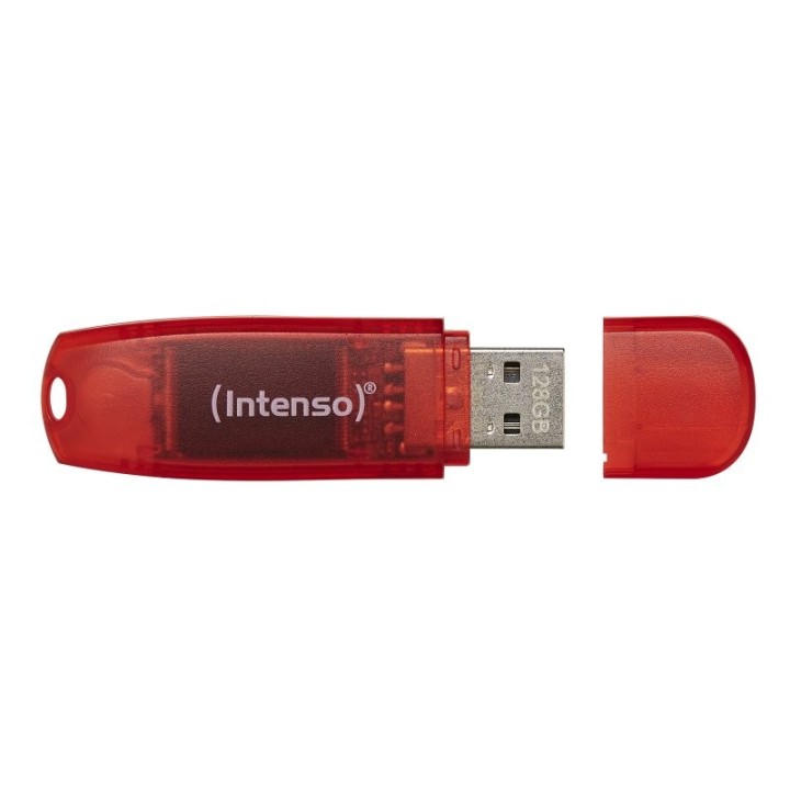 intenso 3502491 lapiz usb 2.0 rainbow 128gb rojo