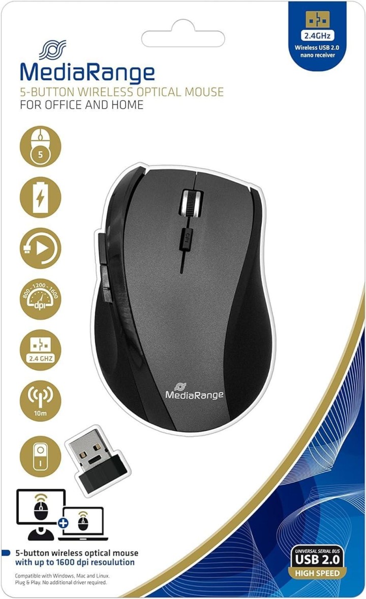 raton optico mediarange inalam 5 bot mros203