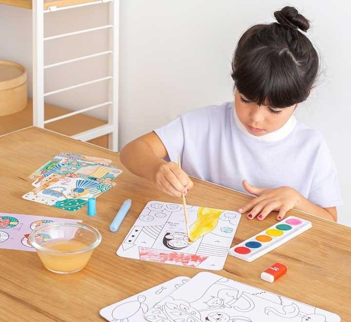 kit acuarela apli kids watercolour magic art