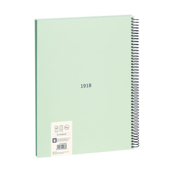 cuad. esp milan a4 80f 5x5 verde