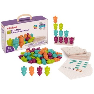 miniland set eco math connectable bears miniland 32149