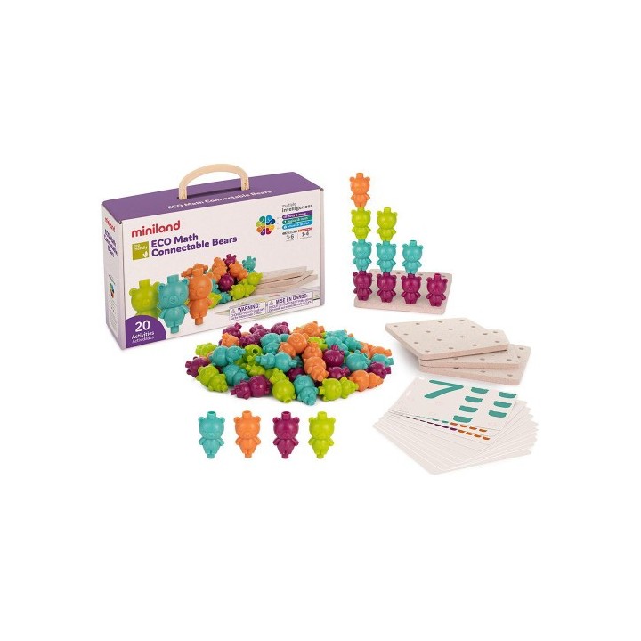 miniland set eco math connectable bears miniland 32149