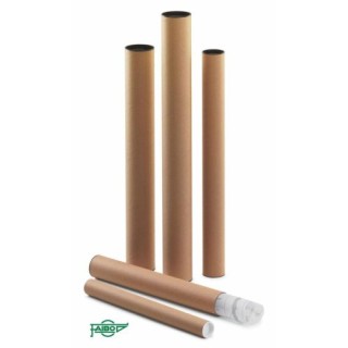 faibo tubo carton portaplanos con tapas 460 x 60 mm faibo 950-2