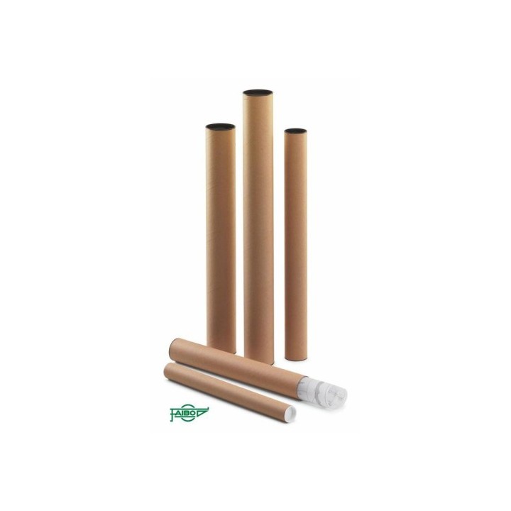 faibo tubo carton portaplanos con tapas 460 x 60 mm faibo 950-2