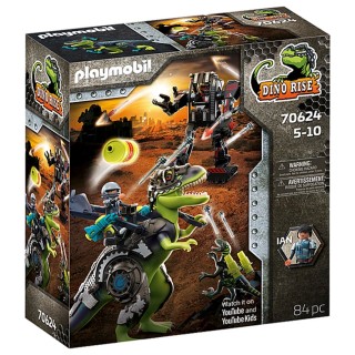 playmobil playmobil t - rex: batalla de los gigantes