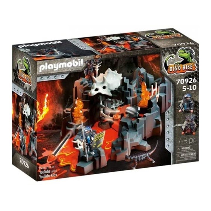 playmobil playmobil dino rise guardian de la fuente de lava