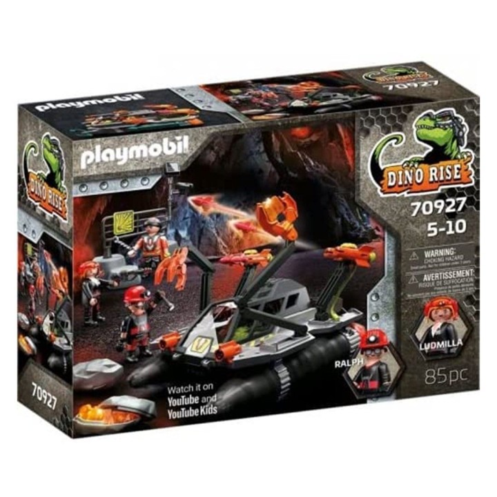 playmobil playmobil dino rise comet corp. taladro de demolicion