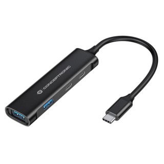 conceptronic hub usb tipo c conceptronic hubbies12b 4 puertos usb 3.2 2 puertos usb tipo c