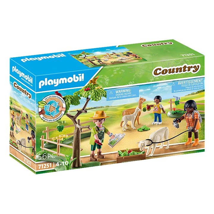 playmobil playmobil country paseo con alpaca