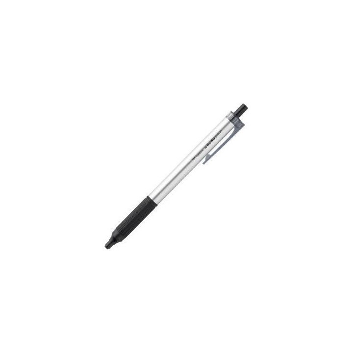 tombow boligrafo mono graph lite tinta aceite baja viscosidad. cuerpo plata. tinta negra. tombow bc-