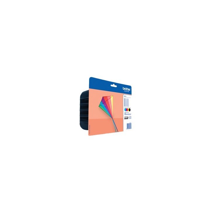 brother pack cartuchos tinta brother lc223valbp negro cian magenta amarillo 550 paginas