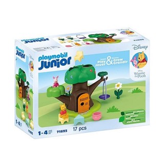 playmobil playmobil junior  disney: winnie the pooh y piglet casa del ?rbol