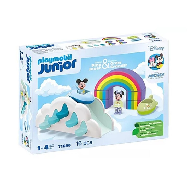 playmobil playmobil junior: disney mickey y minnie casa en las nubes