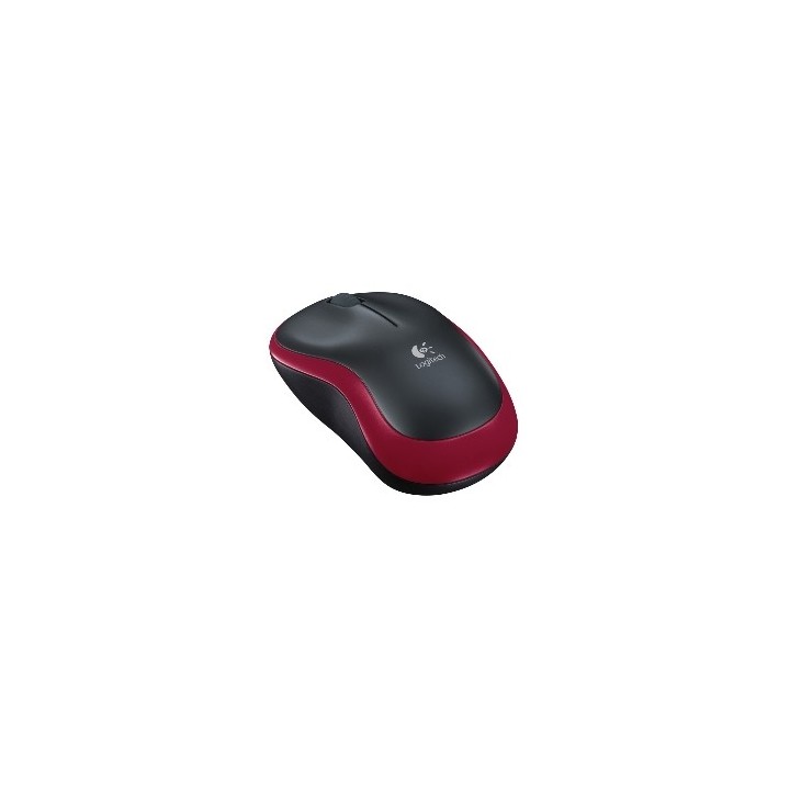 logitech mouse raton logitech m185 optico wireless inalambrico rojo 2.4ghz