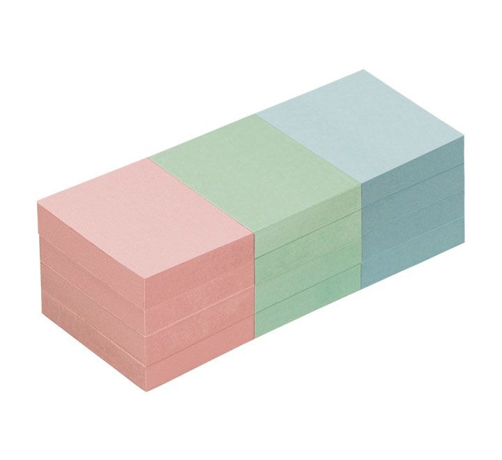 pack 12 bloc 100h 50x40 pastel mix sticky 5653-98