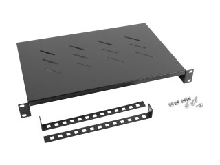 lanberg bandeja fija lanberg 1u 483x300 mm hasta 25kg rack de 19 negro