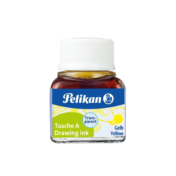 bote pelikan tinta china 523 10ml n5 amarillo