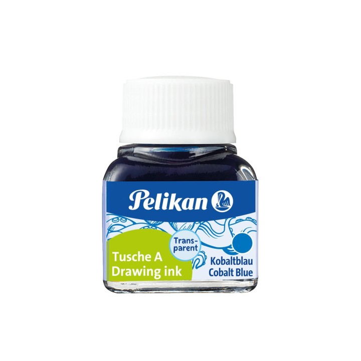 bote pelikan tinta china 523 10ml n8 az cobalto