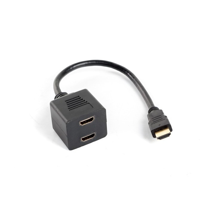 lanberg adaptador lanberg hdmi macho -  hdmi hembra x2 splitter 20cm