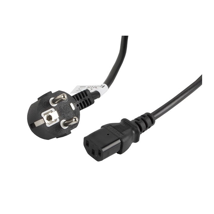 lanberg cable de alimentacion lanberg schuko cee 7 - 7 a iec320 c13 5m