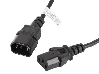 lanberg cable alargador lanberg alimentacion cpu iec320 c13 h -  iec320 c14 m 1.8m