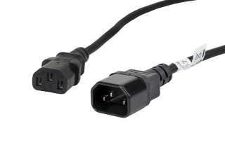 lanberg cable alargador lanberg alimentacion cpu iec320 c13 h - iec320 c14 m vde 1.8m
