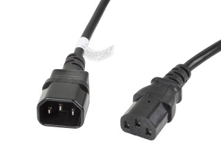 lanberg cable alargador lanberg alimentacion cpu iec320 c13 h - iec320 c14 m vde 3m