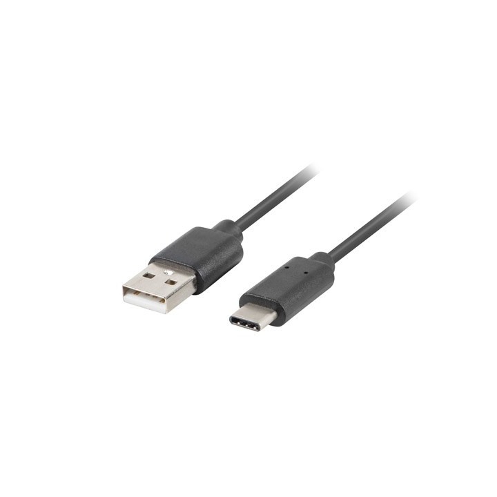 lanberg cable usb lanberg 2.0 macho -  usb tipo c macho quick charge 3.0 1.8m negro