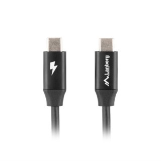 lanberg cable usb tipo c lanberg 0.5m - macho -  macho - carga rapida - negro
