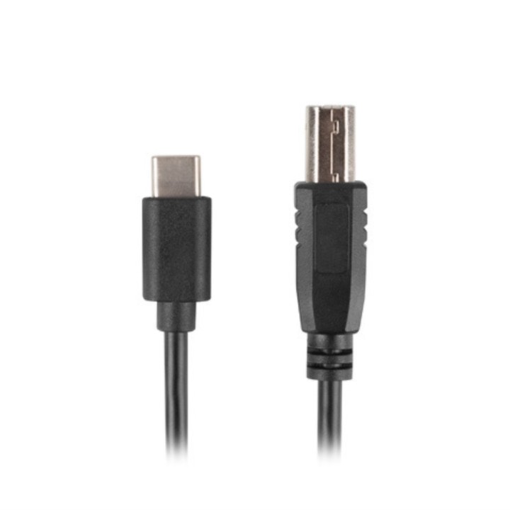 lanberg cable usb tipo c a usb 2.0 tipo b lanberg 3m - macho -  macho - negro