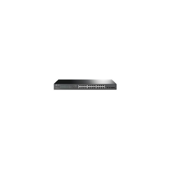 tp - link switch 28 puertos 10 - 100 - 1000 poe 250w +4 sfp gestion l2+ tp - link