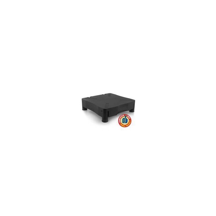 ewent elevador soporte monitor ewent ew1280 con cajon negro regulable en altura