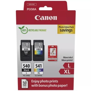 canon multipack canon pg - 540l - cl - 541xl + papel fotografico