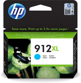 hp cartucho tinta 912xl cian oj 8022 (3yl81ae)