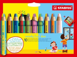 stabilo stabilo woody 3 in 1 duo multicolor 10 pieza(s)