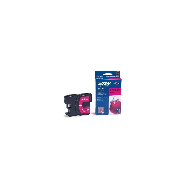 brother cartucho tinta brother lc980m magenta 400 paginas dcp - 195c -  dcp - 375cw -  mfc - 250c -
