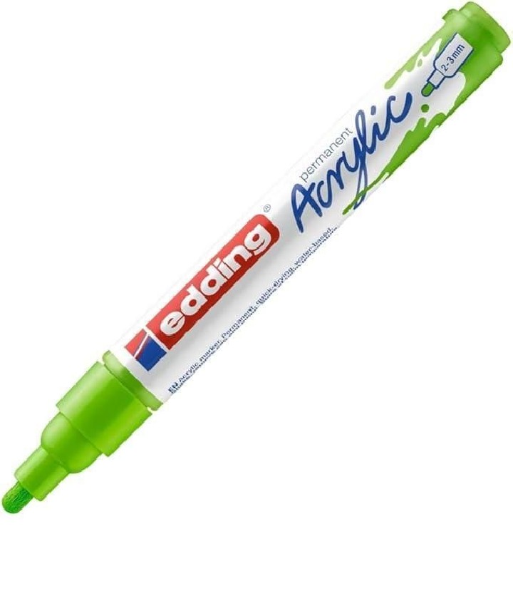 marcad. perm acrilico edding 5100 2-3mm limon