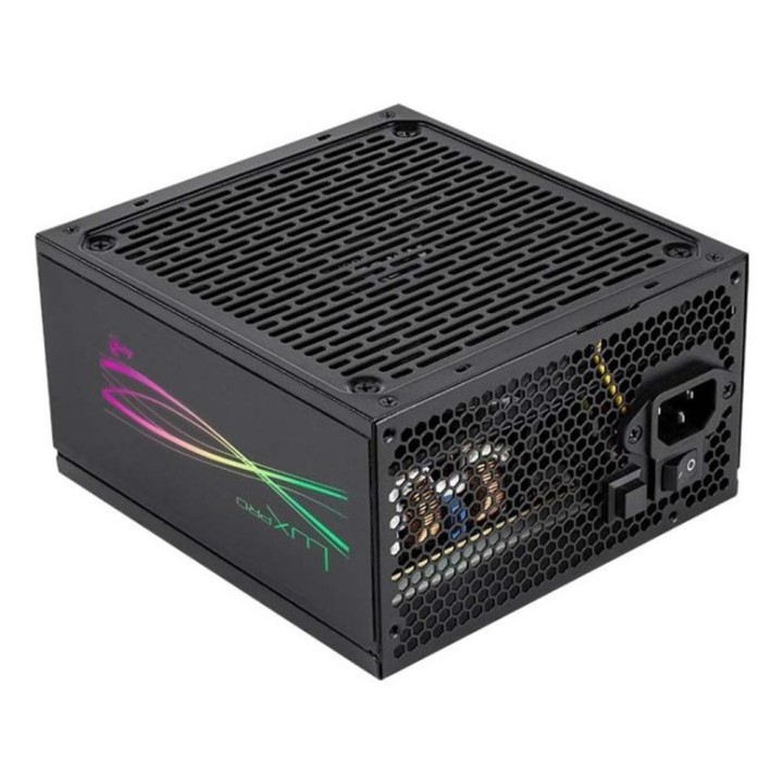 aerocool fuente alimentacion aerocool lux pro rgb gaming atx 650w