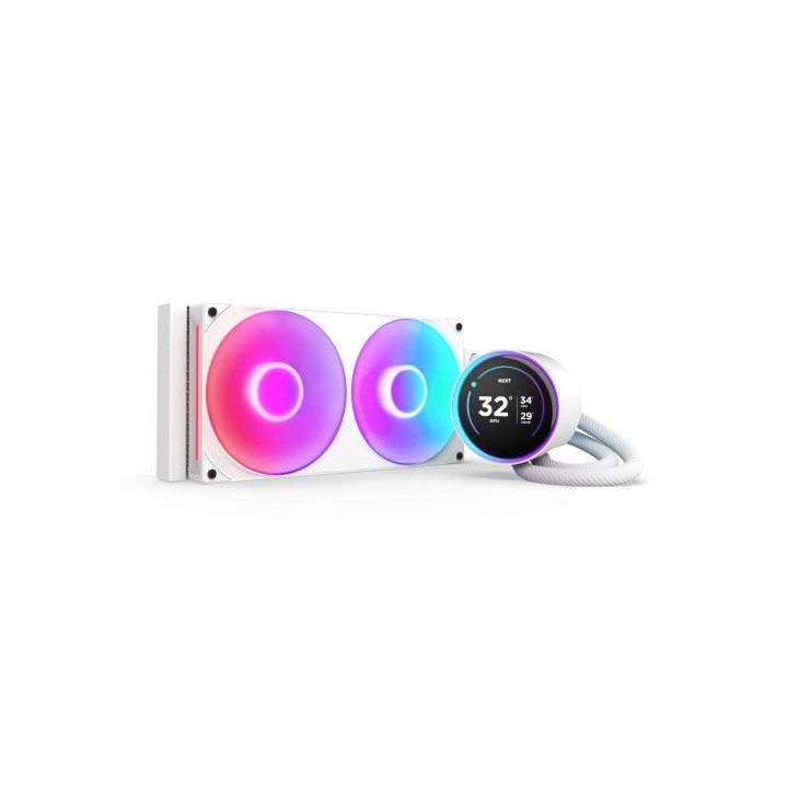 nzxt nzxt kraken elite 280 rgb procesador sistema de refrigeracion liquida todo en uno 14 cm blanco