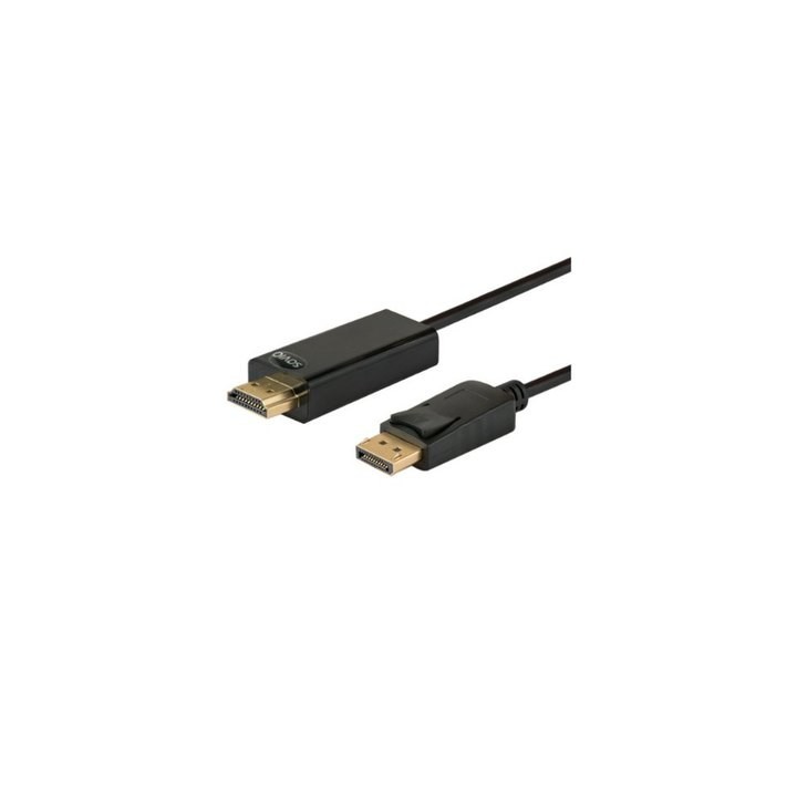 cable displayport (m) - hdmi (m) 1.5m savio cl-56 1080p negro 1.4 chapado en oro