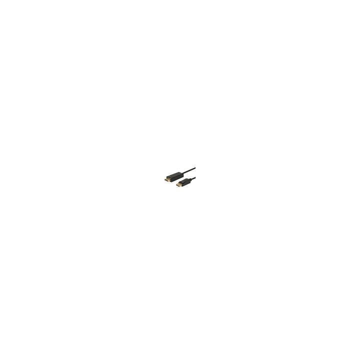 cable displayport (m) - hdmi (m) 1.5m savio cl-56 1080p negro 1.4 chapado en oro