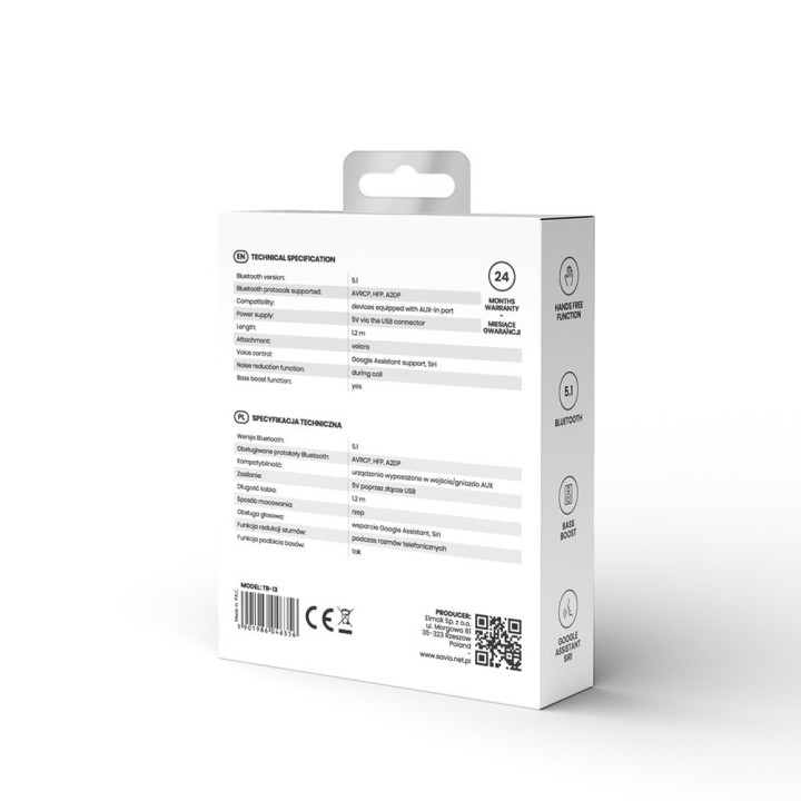transmisor auxiliar bluetooh 5.1 coche savio tr-13 manos libres bluetooth 5.1 google assistant siri