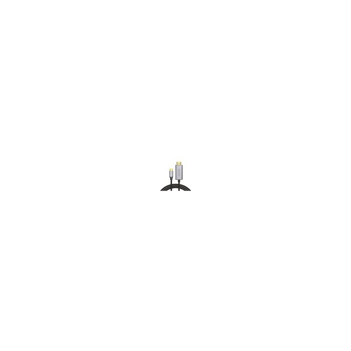 cable usb(c) - hdmi 2.0 4k 2m savio cl-171 negro y plata hdcp 1.4 y 2.3  4k hasta 120 hz