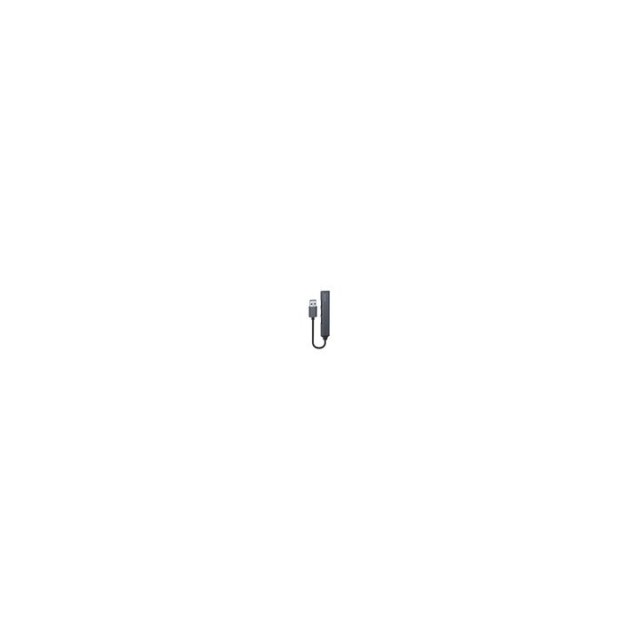 hub usb(a) - 3 x usb(a) 2.0 + 1 x usb(a) 3.2 usb 3.1 gen 1 negro y gris aluminio 5 gbps