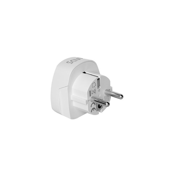 adaptador enchufe viaje uk a espana savio ap-02 13a 3250w 100-250v, 50 hz
