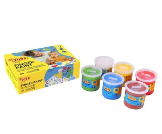 c.6 botes pintura dedos jovi 125ml surtido