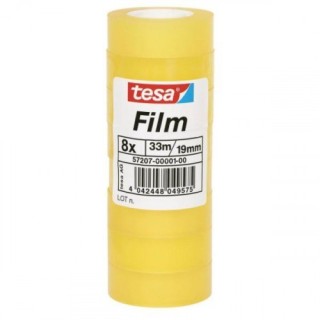 tesa torre 8 rollos cinta adhesiva standard 19mm.x33m. transparente tesa 57207-00001-01